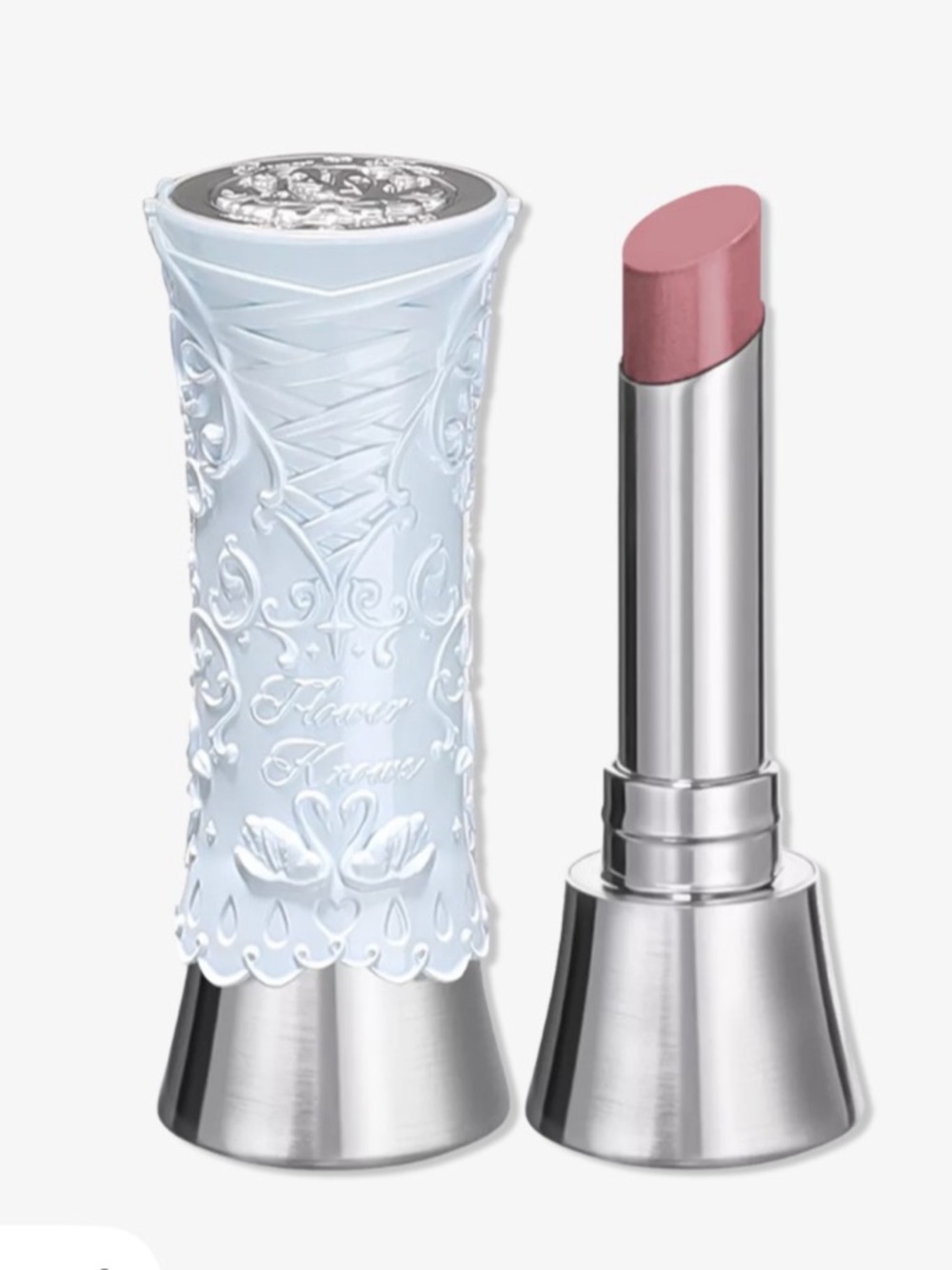 Flower Knows Swan Ballet Series Shine Lipstick (Silver Moon) Pink NWT Baby Pink
